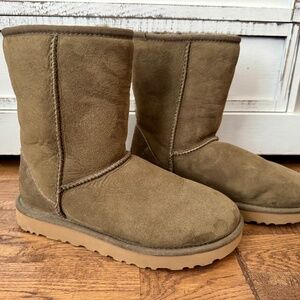 New UGG Classic Short Spruce Olive Green Women's Size 8